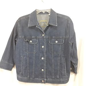 Liz Claiborne Denim Blue Jean Jacket Womens Coat M